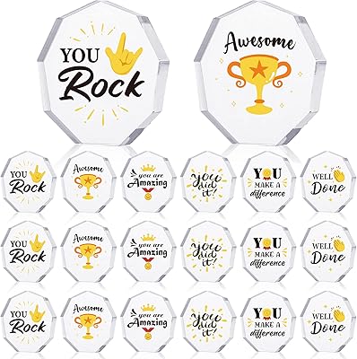 Janmercy 24 Pieces Acrylic Acrylic Reward 6 Styles Assessment Trophies Assessment Gifts for Employees In Bulk Acrylic Trophies Reward for Clear Award for Adults Children Bureau Decorations.. DIAYTAR NIGERIA provides endless shopping possibilities with affordable prices and prompt delivery service.