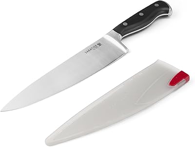 Sabatier chef in stainless steel with self-defective blade cover.. Elevate your shopping experience with DIAYTAR NIGERIA's vast catalog and budget-friendly options.