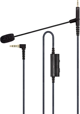 Microphone cable APLET BOOM - Bombo game microphone compatible with Sennheiser HD598, HD598 CS, HD598 SE, HD518, SR, HD599 for volume control for Xbox One or PS4 and PC (150 cm) controller (150 cm).. Nigeria's favorite online shopping platform, DIAYTAR offers unbeatable prices and delivery within a week.