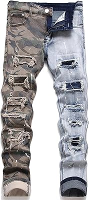 Jeans for men zoikom, street jeans for men, large long pants, embroidered hip hop style, wide pants with wide legs, boyfriend jeans (color: blue, size: 34).. Experience hassle-free shopping with DIAYTAR NIGERIA's user-friendly platform and prompt delivery service.