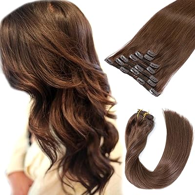 Extensions of human hair with clips, 7 pieces, 70g, real Remy, silky, smooth, textured hair, 15 inches.. DIAYTAR NIGERIA: Your trusted e-commerce partner with extensive product choices and affordable delivery.
