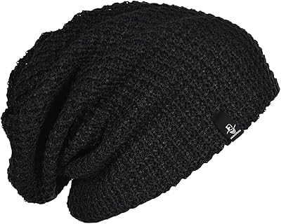 Long knitted hat oversized for men summer and winter B08 Black.. DIAYTAR NIGERIA brings online shopping to every Nigerian with affordable prices and reliable shipping.