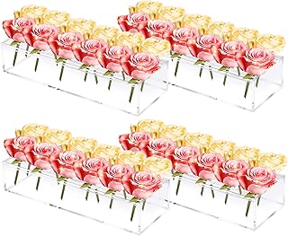 4 -piece long acrylic vase with flower holes 12.. Great finds. Great prices. Fast shipping. That’s DIAYTAR Nigeria.