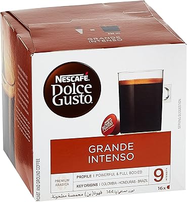 Large Intense Capsules - 16 Capsules, by Nescafé Dolce Gusto.. Looking for a deal? DIAYTAR Nigeria has thousands waiting for you.