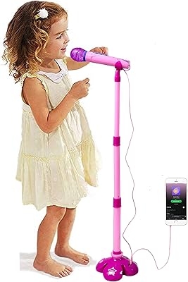 Toyland adjustable karaoke microphone toy with light - pink.. DIAYTAR NIGERIA: Redefining e-commerce with affordable prices and reliable nationwide shipping.