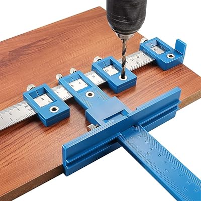 Alykdon drilling tool wardrobe, adjustable drilling template guide, multifunctional tool for carpentry and wood drilling, handle installation guide on doors and drawers.. Fast delivery, fair prices, and full variety — only on DIAYTAR Nigeria.