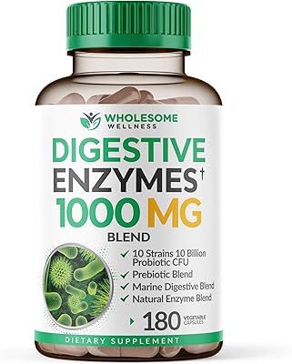 Digestive enzymes Holesum Wellness (1000 mg, 180 capsules).. Discover the convenience of DIAYTAR NIGERIA's vast e-commerce platform with delivery in just 5-8 days.