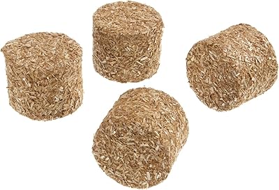 Fun Man Accessories 610703 - Straw balls (batch of 4).. DIAYTAR NIGERIA: Empowering Nigerians with access to affordable products delivered within 8 days.