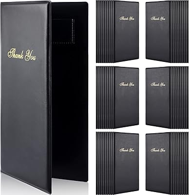 20 pieces of black restaurant guest guest holders with thank you printing.. Shop without compromise at DIAYTAR NIGERIA, where quality, affordability, and quick delivery coexist.