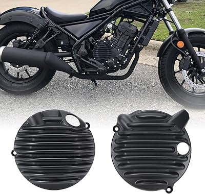 Black engine cover kit for Honda CM × 300 Rebel 300 2020 - 2021.. DIAYTAR NIGERIA revolutionizes e-commerce with our affordable prices and dependable delivery timeframes.