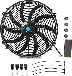 16-inch universal electric radiator cooling fan, Push-Pull, 12V, 120W, with mounting kit.. Your favorite online marketplace — DIAYTAR Nigeria delivers quick and cheap.