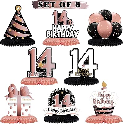 Happy 14th Birthday Master Pieces In Pink Gold Two Banners Gifts For 14th Anniversary 14th Birthday.. Nigeria shops with DIAYTAR — wide selection, fast shipping, and great value.