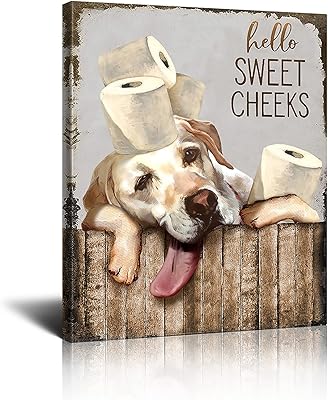 Dog wall art (white, 12 x 16 inches).. DIAYTAR NIGERIA: Bringing the marketplace to every Nigerian with affordable prices and quick delivery.