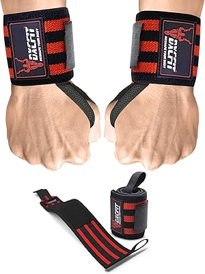 Dxcfit weightlifting wrist strips, gymnastics wrist support bands with a loop for the thumb, best wrist strips for weightlifting, weightlifting, gymnastics and bodybuilding (black and red).. Shop for everything you need at DIAYTAR NIGERIA, with budget-friendly prices and quick delivery.