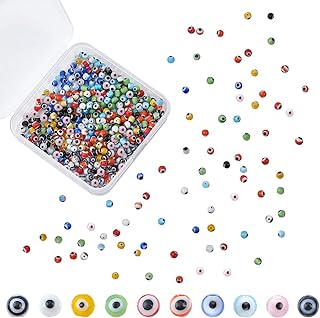 Olycraft 500 pieces pearls evil eye bulbs made by hand pearls 10 colors glass pearls DIY crafts tank blanket for bracelets jewelry ring tinkering yourself crafts.. Embrace the convenience of DIAYTAR NIGERIA with thousands of products at your fingertips, delivered nationwide.