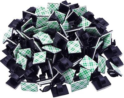 Diagree 100 Adhesive cable clamps, improved multifunctional cord support, cable organization clip for car, office, house, cable organizer (black).. Discover the joy of online shopping with DIAYTAR NIGERIA's budget-friendly prices and reliable shipping.