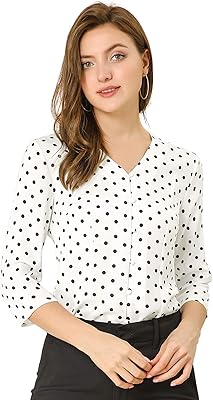 Classic desktop blouse for women with 3/4 buttoned sleeves on the front, m.. Shop for less and receive more with DIAYTAR NIGERIA's expansive e-commerce platform and nationwide delivery.