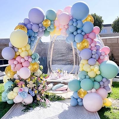 115 Balloons pack in blue yellow Pink purple pink golden balloons for wedding princess birthday party decorations.. DIAYTAR NIGERIA makes online shopping accessible to all with budget-friendly prices and reliable delivery.