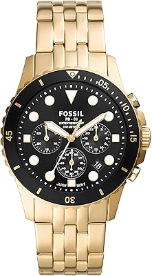 FB 01 chrono men's watch with FS5836 stainless steel bracelet, gold, gold, bracelet.. DIAYTAR NIGERIA: Nigeria's answer to affordable online shopping with reliable 5-8 day delivery guarantee.
