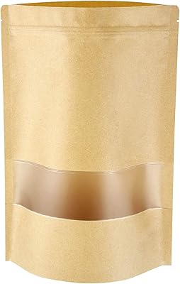 25 pieces in kraft paper bags, reusable dietary bags with transparent window window, coffee beans, tea leaves and spices 18 x 26 cm.. Discover thousands of products on DIAYTAR Nigeria — from fashion and electronics to home goods. We guarantee quick delivery and competitive pricing across the board.