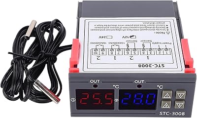 Digital intelligent thermostat adjustable for temperature control with double NTC thermostat sensor (12 V).. Your trusted marketplace, DIAYTAR NIGERIA offers extensive variety with delivery within 8 days.