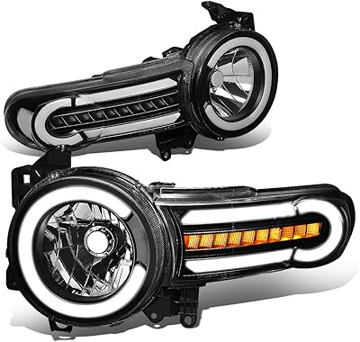 Black headlights DNA Motoring HL-LB-FJ-C07-BK-CL1 with LED DRL + Sequential indicators for 07-14 FJ Cruiser.. Your digital shopping companion, DIAYTAR NIGERIA offers exceptional value with delivery in less than 8 days.