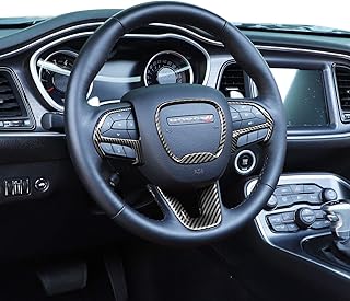 G Car steering wheel decoration kit compatible with Dodge Challenger/Challers 2015-2023 and Durango 2014-2020, carbon fiber texture.. Everything you want, delivered fast — DIAYTAR Nigeria does it better.
