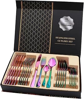 Set of 24-room gold stainless stainless steel U-Home cutlery for 6.. Shop smart and save with DIAYTAR NIGERIA's extensive product range and 5-8 day delivery guarantee.