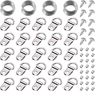 Photo suspension kit, photo suspension equipment with wire - photo suspension kit of 100 pieces, wall hooks with wire, screw, d d, rings for photo frame, mirror, art.. Skip the lines and shop online — DIAYTAR Nigeria delivers to your door in days.