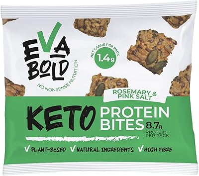 Craquelins keto Eva Bold with rosemary and pink sea salt, 20 x 30 g bags | 8.7 g of protein and 1.4 g of net carbohydrates | Gluten -free vegans keto snacks and protein rich | crisp breads with low -carbohydrate seeds | Plant -based keto foods.. Shop for everything you need at DIAYTAR NIGERIA, with budget-friendly prices and quick delivery.