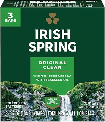 Original deodorant soap Irish Spring 3 bar 37 oz.. DIAYTAR NIGERIA: Transforming online retail with affordable prices and consistent 5-8 day nationwide delivery.