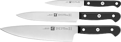 Set of gourmet knives zwilling kitchen by ZG, black/silver, ZG-36130-003, 3 pieces.. Your shopping dreams realized through DIAYTAR NIGERIA's affordable platform with reliable delivery times.