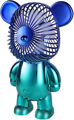 Lizihao Mini Personal Fan Rechargeable by USB for children, girls, women, house, travel and makeup - purple and blue.. Shop with intention at DIAYTAR NIGERIA, offering thousands of products at budget-friendly prices.