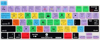 XSKN shortcuts and languages ​​silicone serial Keyboard Cover Skin Compatible with the new MacBook Pro 13.3 inch 16 inch with Touch Bar and Touch ID - A2251 A2289 A2338 M1 A2141 (American version, Lightroom CC).. Shop across boundaries at DIAYTAR NIGERIA and enjoy budget-friendly nationwide delivery within the week.