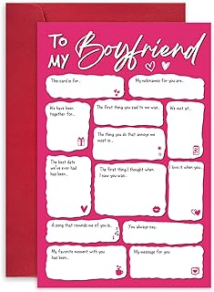 Unique Valentine's Day Card For Boyfriend Attentive Birthday Card Fill the Love.. DIAYTAR NIGERIA brings a world of products to your fingertips with affordable prices and quick delivery.