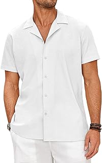 Shirt buttoned with short lanes in relaxed linen for men, summer beach shirt.. Your complete shopping solution, DIAYTAR NIGERIA offers extensive choice with competitive prices and delivery.