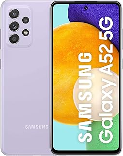 Double Sim Samsung Galaxy A52 5G smartphone with a magnificent purple Android system (British version).. DIAYTAR NIGERIA delivers more than products - we deliver affordable shopping satisfaction nationwide.