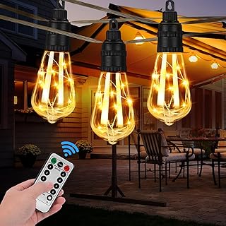 LIGHT GARLANDS Outdoor LED 52-foot/16 meters, IP65 waterproof exterior garden lights 15x1w LED bulbs, Globed Globe lights garden patio for Wedding Festival Decoration of Coffee Terrace Home 2500K.. From fashion trends to home essentials — find it on DIAYTAR Nigeria.