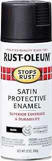 Rust-Oleum 7777830 Satin polishing spray, 12 oz, black.. DIAYTAR NIGERIA: Your affordable gateway to thousands of products delivered within a week.