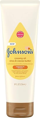 Johnson's baby creamy oil with shea butter and cocoa lotion for the body.. Embrace the convenience of DIAYTAR NIGERIA with thousands of products at your fingertips, delivered nationwide.