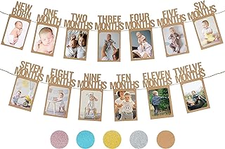 1st anniversary photo banner of the newborn baby at 12.. Find everything you need at prices you'll love with DIAYTAR NIGERIA's comprehensive e-commerce platform.
