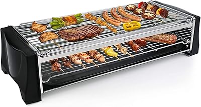 Smoke -free electric grill double layer with drain tray at.. Discover a new way to shop with DIAYTAR NIGERIA's comprehensive marketplace and quick delivery options.
