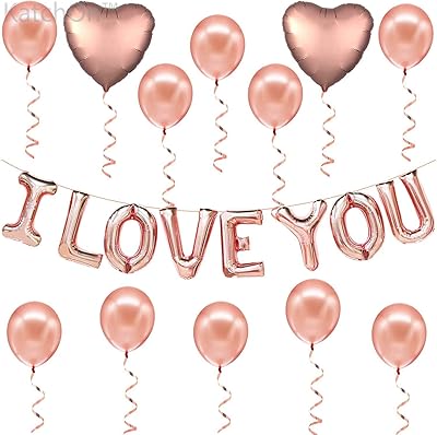 Balloons Amatir in pink gold with the words "I love you" for weddings and Valentine's Day.. Your ideal shopping companion, DIAYTAR NIGERIA offers unmatched variety with delivery within a week.