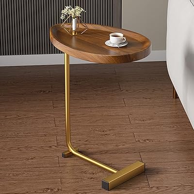 Michacos auxiliary table in the form of C, auxiliary table for sofa bed, small auxiliary table for small spaces, living room, bedroom, rustic snack table.. Shop smarter with DIAYTAR NIGERIA's vast product range and budget-friendly delivery within the week.
