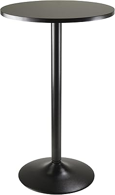Round bar table in obsolete Win Sum density obsnsity with foot and base - tray 23.7 ", height 39.76.. DIAYTAR NIGERIA revolutionizes access to quality products with affordable prices and dependable shipping.