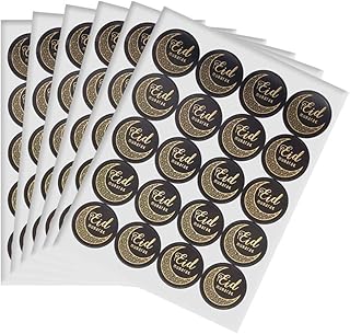 Eid Mubarak stickers, Islamic decoration supplies from Ramadan (black 100 pieces).. DIAYTAR NIGERIA: Redefining e-commerce with affordable prices and reliable nationwide shipping.