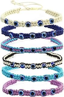 6 pieces bad eye bracelets lucky chain adjustable bracelet 7 necklaces blue eye bracelet bracelet bad eye, single size, stone.. DIAYTAR NIGERIA connects desire with fulfillment through our affordable e-commerce platform.