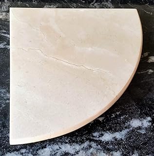 Triangular corner shelf with marble pattern, size 25 x 25 cm of Ranimmar (Crema Marfil).. Skip the lines and shop online — DIAYTAR Nigeria delivers to your door in days.