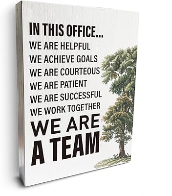 Rustic inspiring "We are a team" Wooden Panel Leadership Entrepreneur in this office.. Unlock endless possibilities with DIAYTAR NIGERIA's affordable marketplace and reliable delivery service.