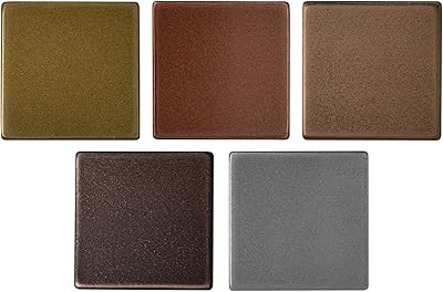 Set of qdecor swatch color samples, interior bathroom and kitchen tiles with metal finish, 8 colors.. DIAYTAR NIGERIA: Making online retail accessible to all with affordable nationwide shipping.